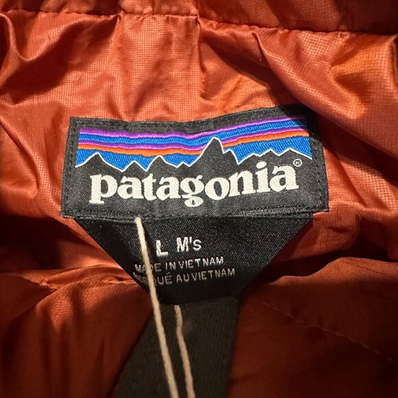 New Patagonia 2025 Nano Puff Jacket Burnished Red Orange Men's Large L - Picture 4 of 4